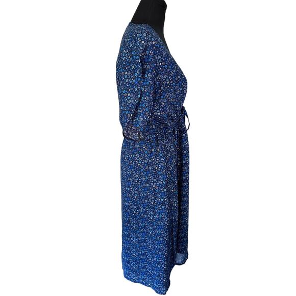 Reistor Sundowner Dress in Dizzy Blue Floral Print, Size M - Picture 2 of 9